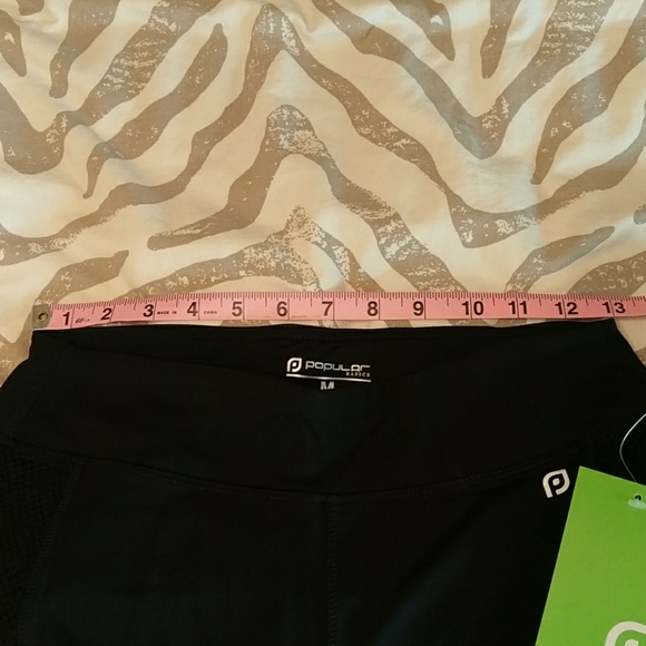 Black leggings with side mesh detail - Picture 4 of 8